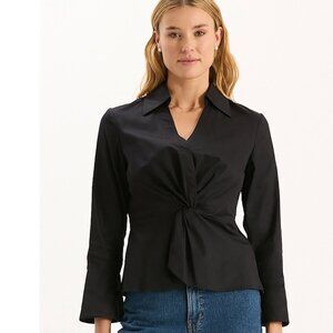 Tyler Boe Paige Cotton Twisted Front Top BEST SELLER. NWT size Small